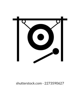 Gong icon, vector trendy style illustration on white background..eps
