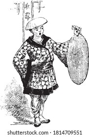 Gong instrument, From the Dictionary of Word and Things, 1888.