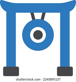 gong Vector illustration on a transparent background. Premium quality symmbols. Glyphs vector icons for concept and graphic design. 
