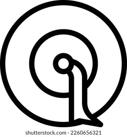 gong Vector illustration on a transparent background. Premium quality symmbols. Thin line vector icons for concept and graphic design.