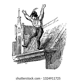 Gonin war der Name, den die Franzosen ihrer kleinen Zauberer dem Meister übergeben haben, eine gravierte Liniengrafik-Illustration. Höllenwörterbuch 1863.