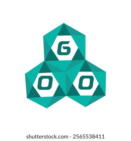 GOO creative minimalist letter logo. GOO unique vector initials alphabet letter logo design
