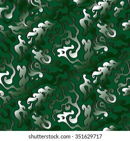 Goo green swirl pattern