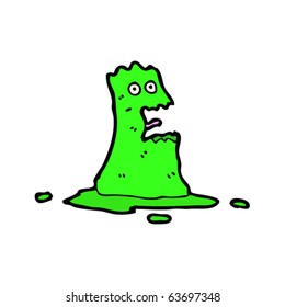 caricatura del monstruo del goo