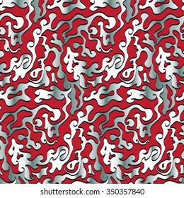 Goo red swirl pattern