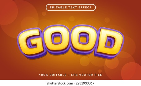 good 3d text effect and editable text effect