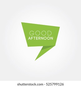 good afternoon