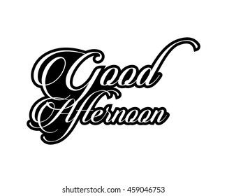 good afternoon typography typographic creative writing text image icon