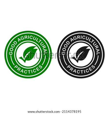 Good agricultural practices label or badge vector. Suitable for farmer product.