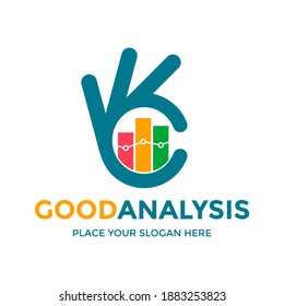 Good analysis vector logo template. This design use graph symbol. Suitable for business.