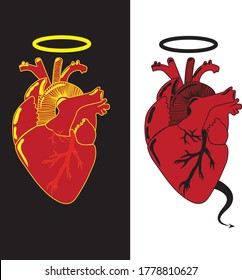El corazón del buen ángel o el corazón del diablo