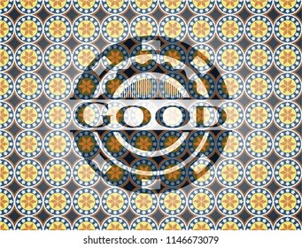 Good arabesque emblem. arabic decoration.