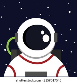 Good astronauts are on duty in space. astronaut image with starry dark sky background