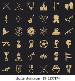 Good award icons set. Simple style of 36 good award vector icons for web for any design