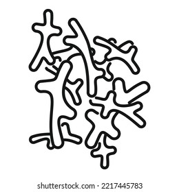 Good Bacteria Icon Outline Vector. Probiotic Lactobacillus. Microbe Bacterium