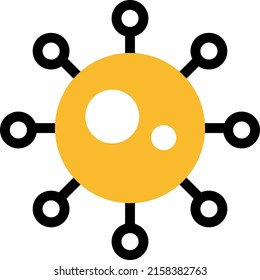Good bacteria, illustration, vector on a white background.
