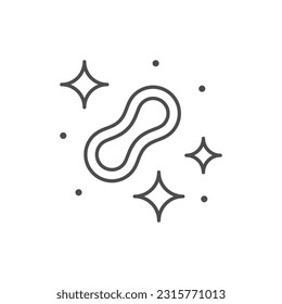 Good bacteria line outline icon