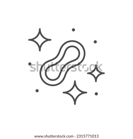 Good bacteria line outline icon