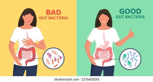 Good And Bad Gut Bacteria: Difference Between Balanced Gut Flora And Gut Dysbiosis