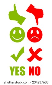 Good bad symbol