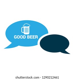 good beer sign,speech bubble, tag, sticker.
