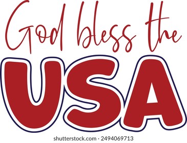 good bless the United States, vector