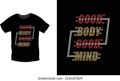 Diseño de camisetas para el buen cuerpo de la mente