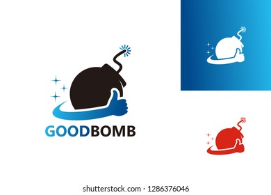 Good Bomb Logo Template Design Vector, Emblem, Design Concept, Creative Symbol, Icon