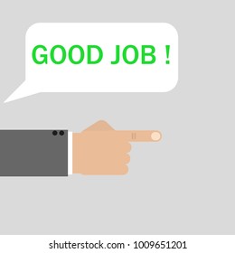 good boss praising the worker