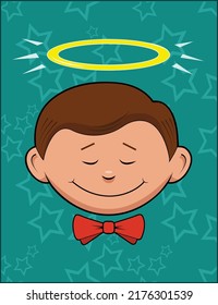Un buen chico con corbata de arco.