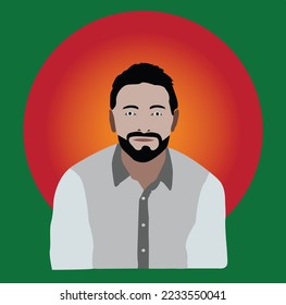 Arte Avatar del vector Good Boy. Este es un archivo de pasos vectoriales editable e imprimible.
