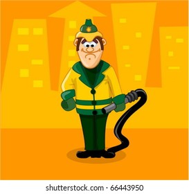 good brave firefighter rescue