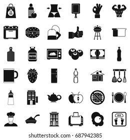 Good breakfast icons set. Simple style of 36 good breakfast vector icons for web isolated on white background