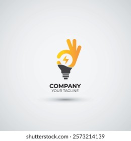 Good bulb energy logo design template