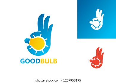 Good Bulb Logo Template Design Vector, Emblem, Design Concept, Creative Symbol, Icon