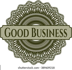 Good Business abstract linear rosette