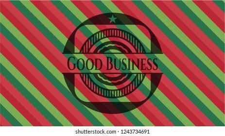 Good Business christmas badge.
