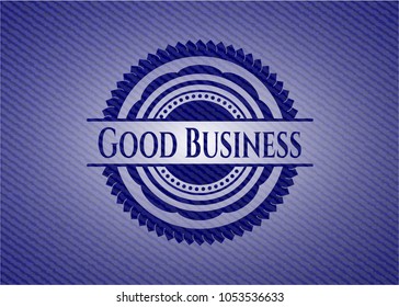 Good Business with denim texture