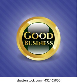 Good Business gold emblem or badge