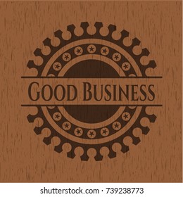 Good Business Retro Wood Emblem