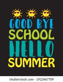 Bien por el verano de saludo escolar