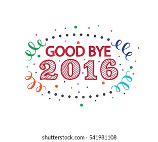 Good Bye 2016 Banner for digital campaign