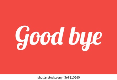 Good bye icon. Vector EPS 10 illustration.
