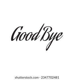 Good bye in vectorize format