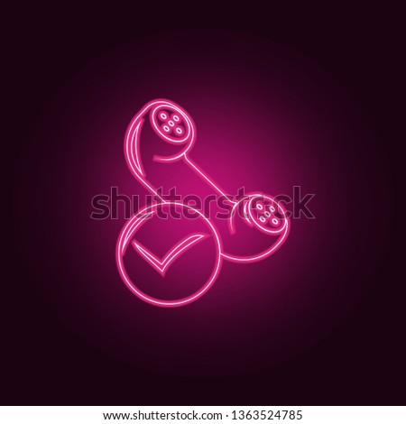 good call icon. Elements of Sucsess and awards in neon style icons. Simple icon for websites, web design, mobile app, info graphics