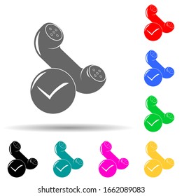Rufen Sie das Symbol mit mehrfarbigem Stil auf. Einfache Bildyph, flache Vektorillustration von Sucsess und Auszeichnungen für i und ux, Website oder mobile Applikationen