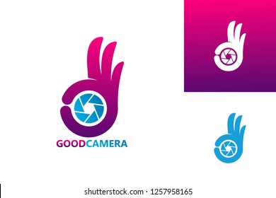 Good Camera Logo Template Design Vector, Emblem, Design Concept, Creative Symbol, Icon