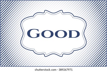 Good card, poster or banner