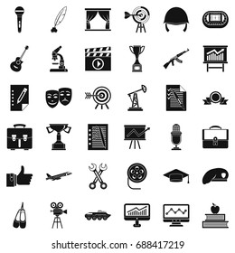 Good career icons set. Simple style of 36 good career vector icons for web isolated on white background