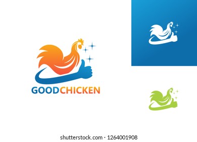 Good Chicken Logo Template Design Vector, Emblem, Design Concept, Creative Symbol, Icon